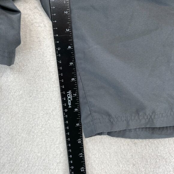 prAna Mojo Pull On Shorts Mens Large Gray Stretch Waistband Outdoors Hiking - Picture 8 of 10